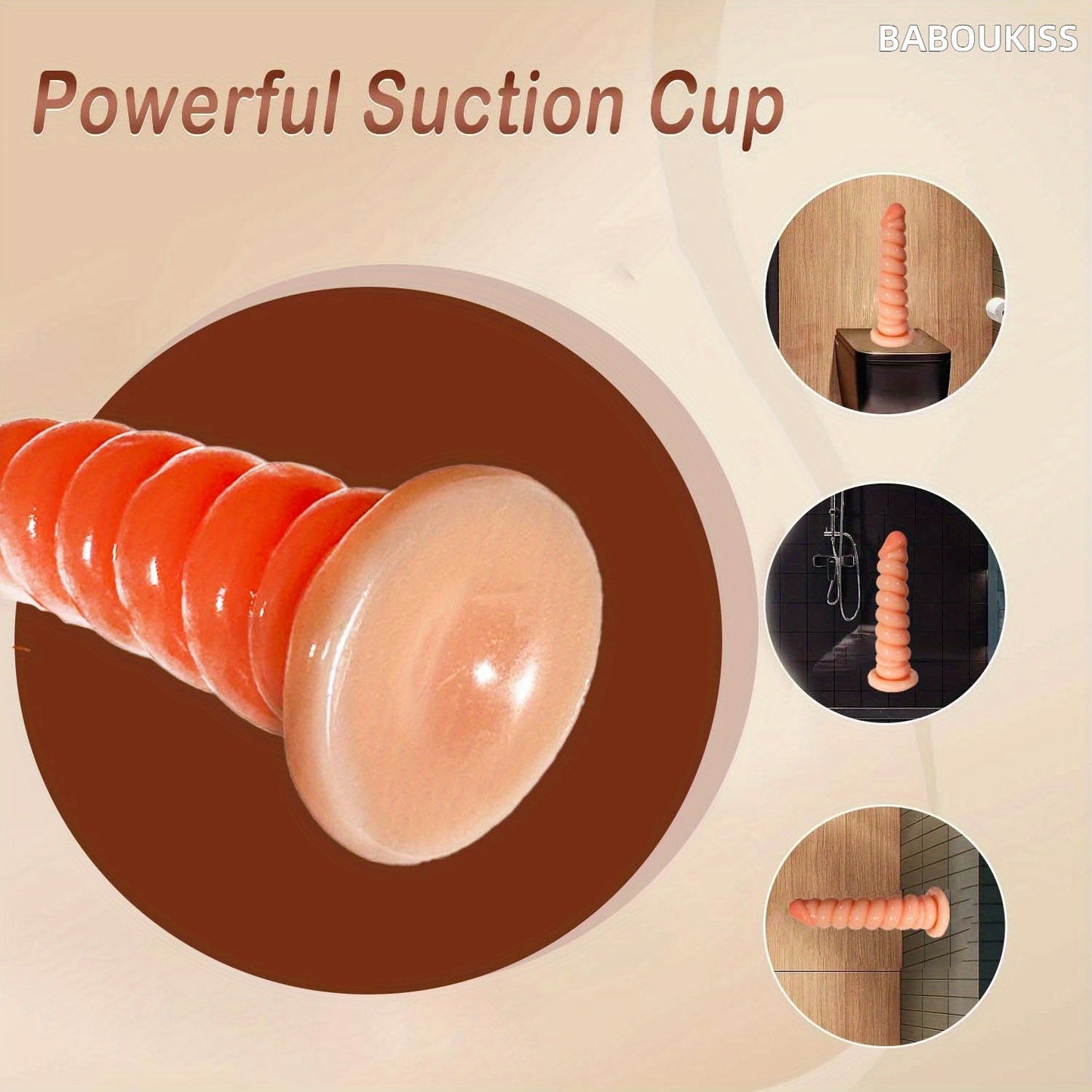 ดิลโด้: ของเล่นทางทวารหนัก PVC แบบยืดหยุ่น ดีไซน์ลายทาง สำหรับฝึกฝนและสร้างความสุขทางทวารหนัก