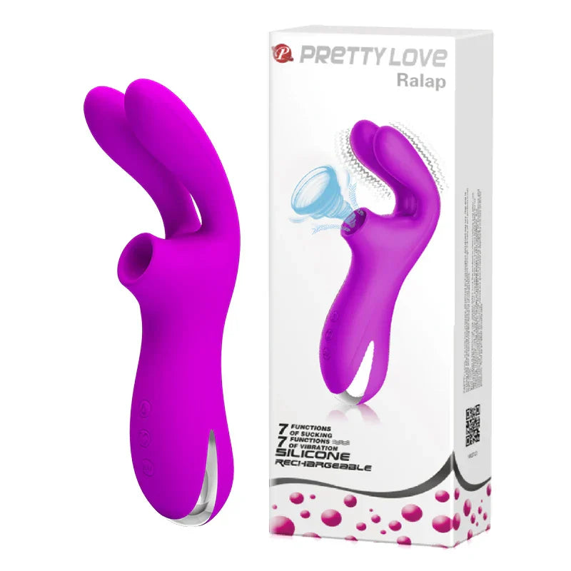 เครื่องดูดสั่น Pretty love จุกนมดูดกระตุ้นปุ่มกระสัน G-Spot 7 สปีด สำหรับผู้หญิง อุปกรณ์ทางเพศสำหรับผู้ใหญ่