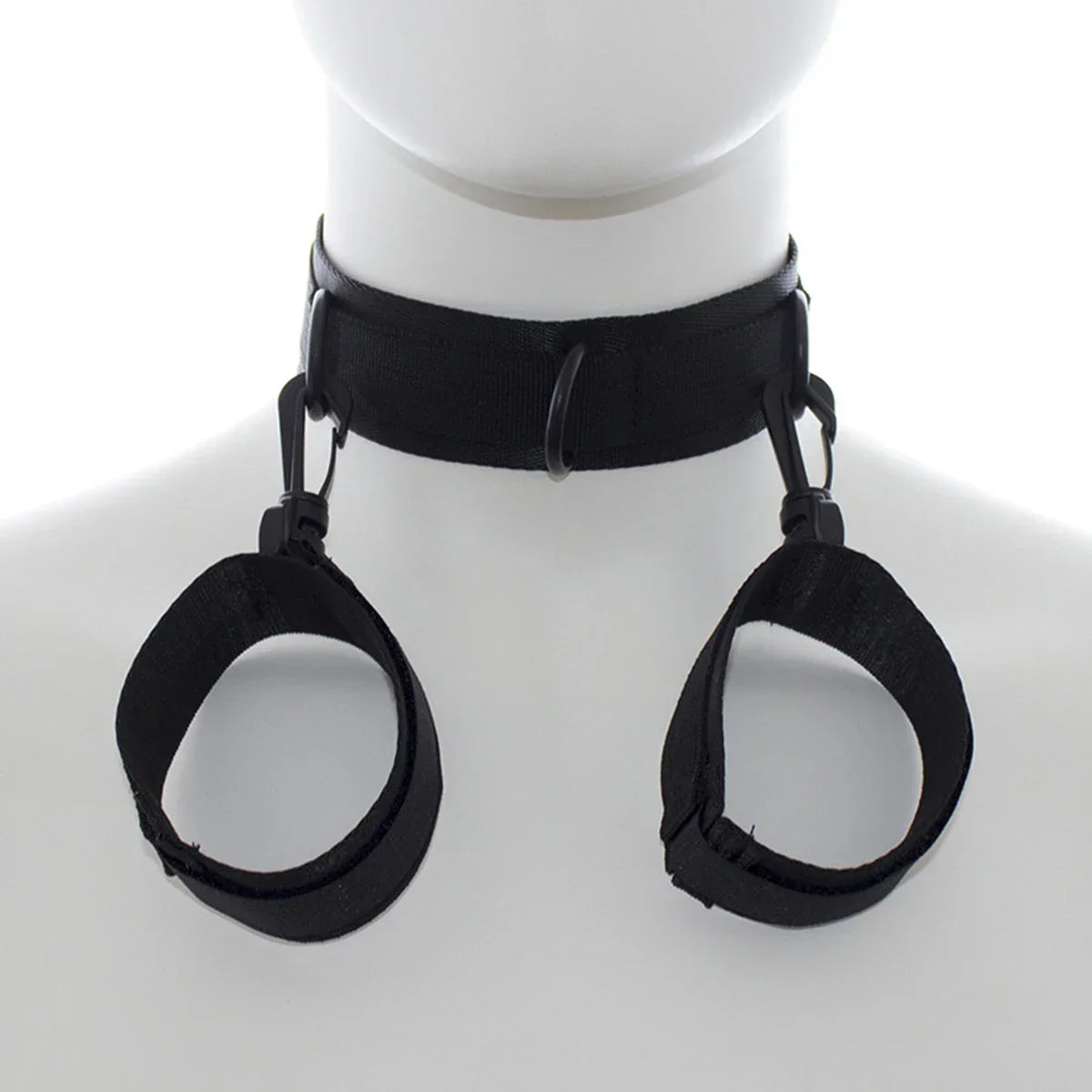 BDSM ปลอกคอตรึงกุญแจมือแบบปรับได้ ตัวล็อก กุญแจมือไนลอน ของเล่นทางเพศสำหรับทาส SM ของเล่นผู้ใหญ่ 18+ ชุดเครื่องมือเกมสำหรับผู้ใหญ่ ร้านค้าเซ็กซ์ทอย