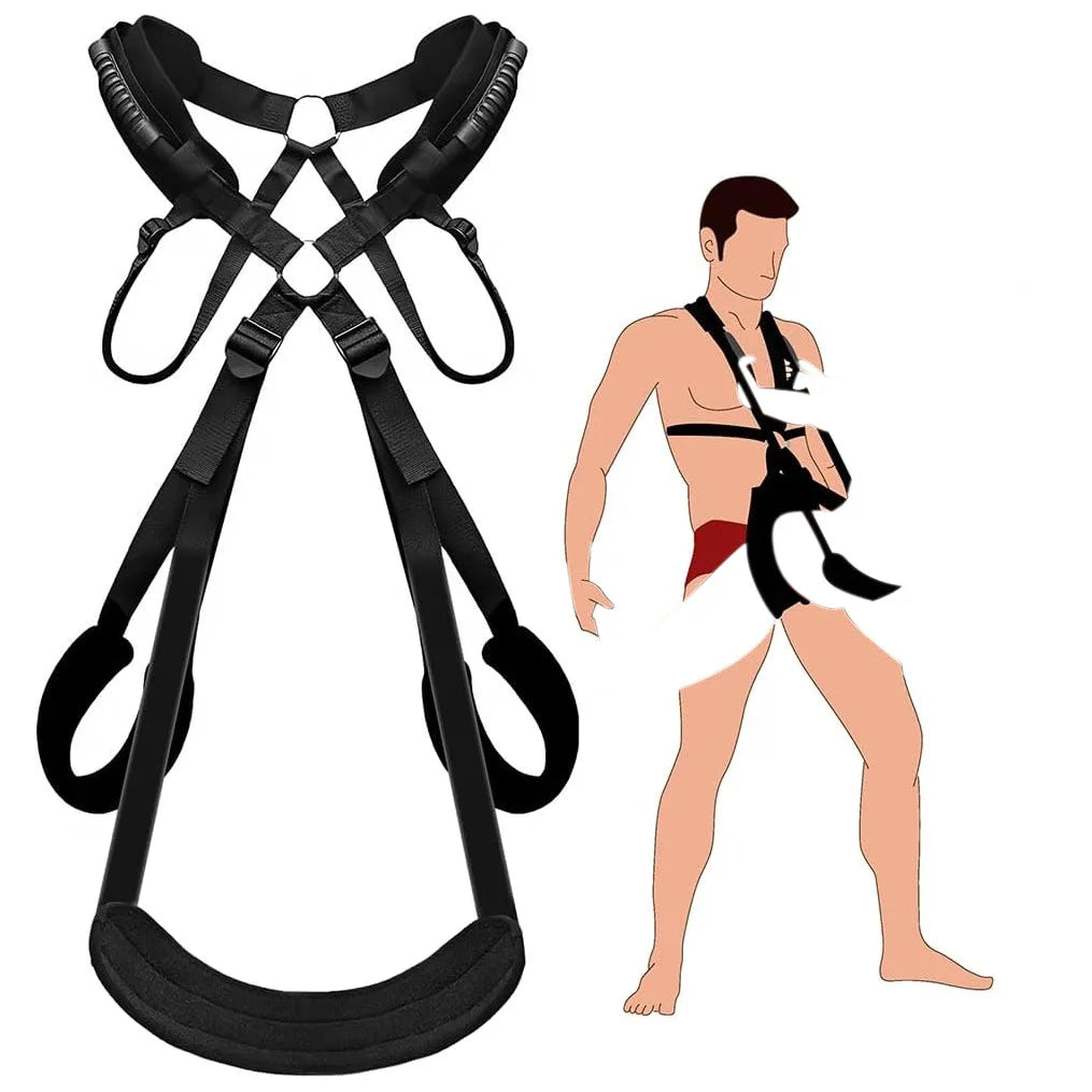 เปลรักสำหรับคู่รัก ชุดสวิงเซ็กซ์พร้อมสายรัดปรับได้ ของเล่นเซ็กซ์ BDSM สำหรับผู้ใหญ่ เบาะรองนั่งกำมะหยี่นุ่ม ของเล่นรัดสำหรับเซ็กซ์