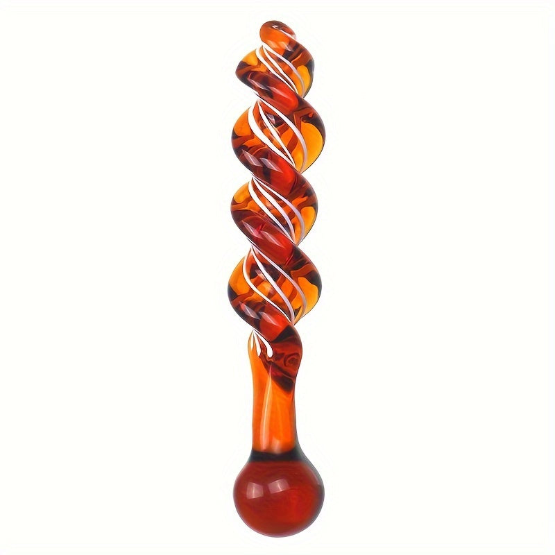 จุกเสียบก้นแก้วแบบหมุนได้ (Glass Thread Rotation Anal Plug) ดิ๊กคริสตัลสำหรับเสียบก้น ของเล่นผู้ใหญ่ ของเล่นทางเพศ การสำเร็จความใคร่ทางทวารหนัก การนวดต่อมลูกหมากสำหรับคู่รักผู้ชาย