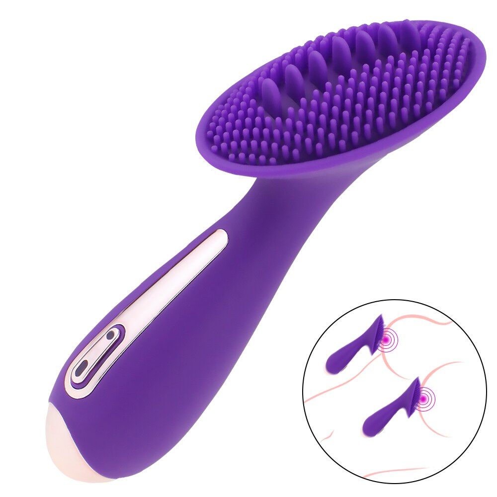 10 Modes Dildo Lingual Vibrator Nipple Massager Clitoris Stimulator Vagina Tightening Pussy Masturbator Adult Toys for Women