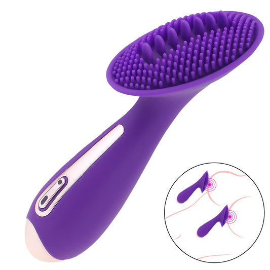 10 โหมด Dildo ลิ้น Vibrator หัวนมนวด Clitoris กระตุ้นช่องคลอดกระชับหี Masturbator ผู้ใหญ่ของเล่นสำหรับผู้หญิง