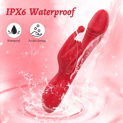 10 โหมด G-Spot Rose สำหรับผู้หญิง อุปกรณ์กระตุ้นคลิตอริสด้วยลิ้นสำหรับผู้หญิง ของเล่นสั่นสำหรับผู้ใหญ่ ของเล่นสำหรับผู้หญิง 18+