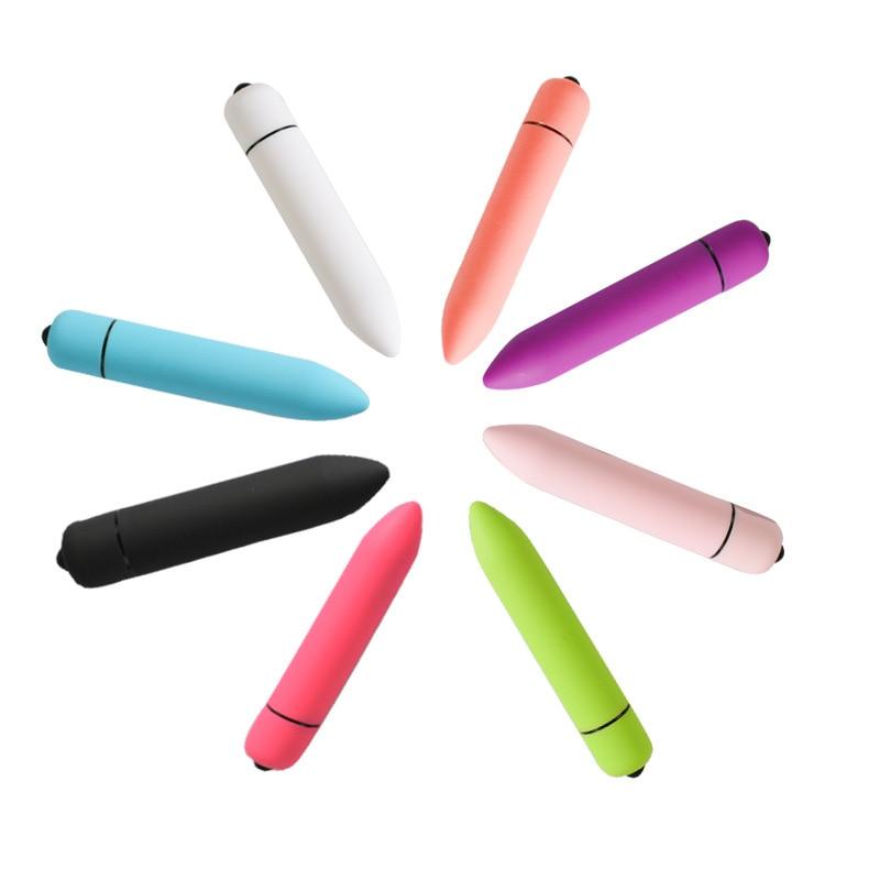 เครื่องสั่นหัวกระสุน 10 สปีด เครื่องสั่นแท่ง AV ตัวกระตุ้น G-spot คลิตอริส ของเล่นทางเพศขนาดเล็กสำหรับผู้หญิง ผลิตภัณฑ์ทางเพศสำหรับการช่วยตัวเอง
