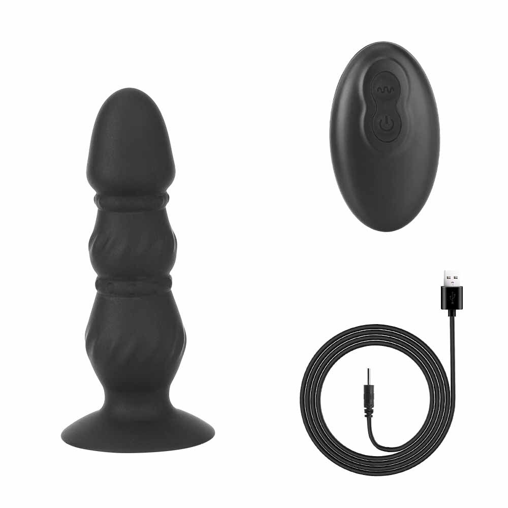 ไวเบรเตอร์ดิลโด้กระตุ้น G-spot แบบมีปุ่ม 10 สปีด พร้อมรีโมทคอนโทรล, ไวเบรเตอร์สอดทางทวารหนัก, เครื่องนวดต่อมลูกหมาก, ของเล่นทางเพศสำหรับผู้ชาย