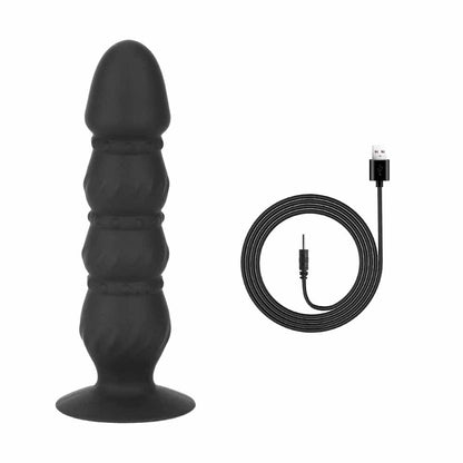 ไวเบรเตอร์ดิลโด้กระตุ้น G-spot แบบมีปุ่ม 10 สปีด พร้อมรีโมทคอนโทรล, ไวเบรเตอร์สอดทางทวารหนัก, เครื่องนวดต่อมลูกหมาก, ของเล่นทางเพศสำหรับผู้ชาย