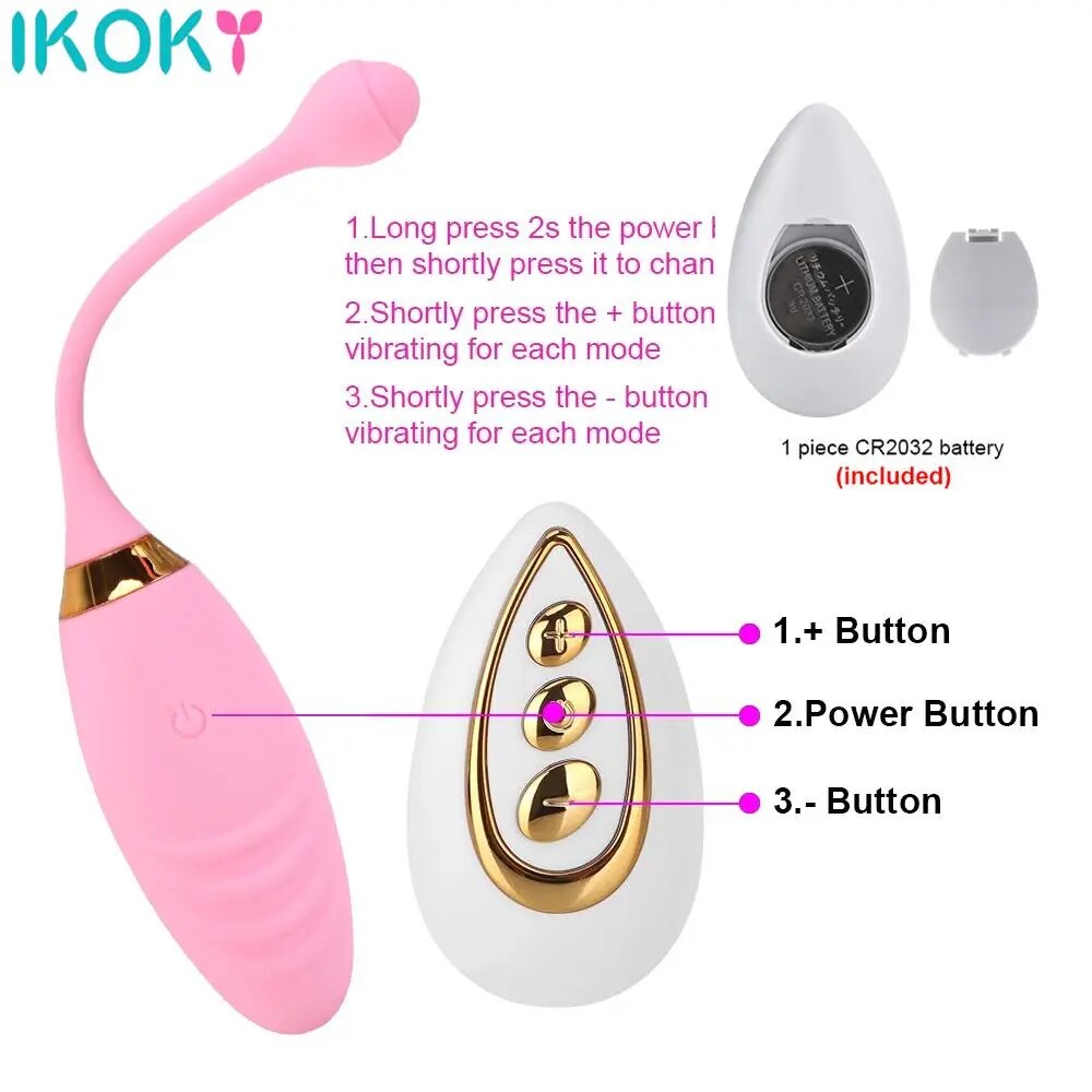 ของเล่นทางเพศสำหรับผู้หญิงแบบ 10 สปีด ไข่สั่นกระตุ้นช่องคลอดและคลิตอริส ไข่กระโดดแบบไร้สายพร้อมรีโมทคอนโทรล