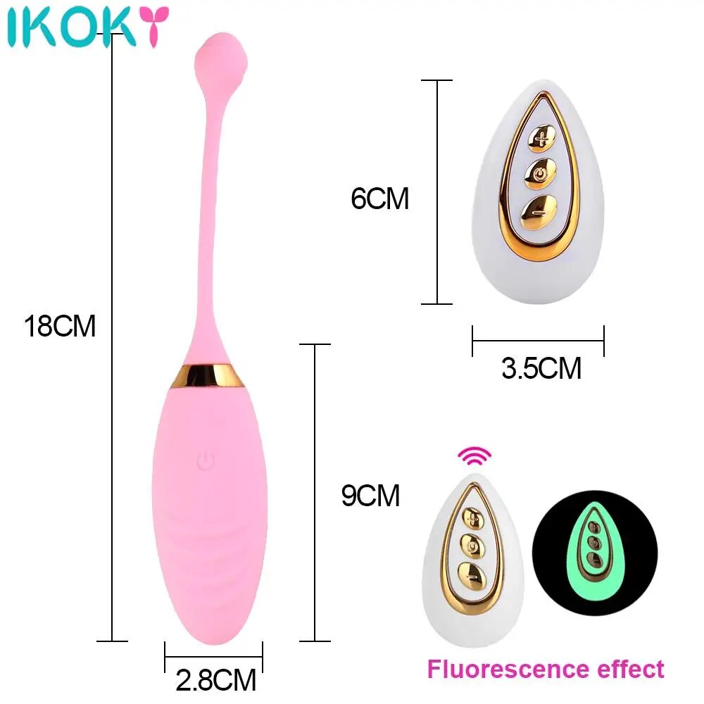 ของเล่นทางเพศสำหรับผู้หญิงแบบ 10 สปีด ไข่สั่นกระตุ้นช่องคลอดและคลิตอริส ไข่กระโดดแบบไร้สายพร้อมรีโมทคอนโทรล