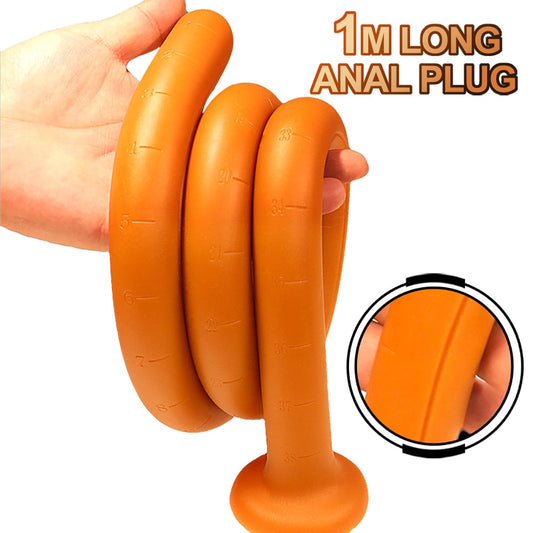 100cm Super Long Butt Plug Dildo Anal Long Adult Sex Toy for Men Prostate Massgaer Anus Vaginal Dilator Anal Plug Long Plug Butt