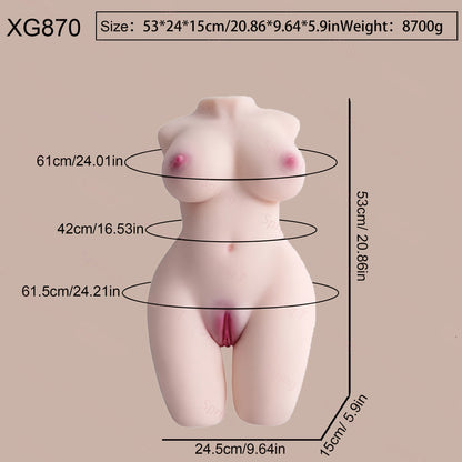 Realistic Female Sex Doll with Adjustable Pose - Lifelike Body Shape. TPE Material. No Battery Needed - Perfect for Male Masturbation & Adult Play
