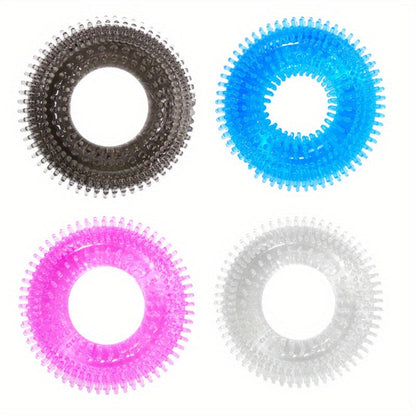 ห่วงรัดอวัยวะเพศสำหรับผู้ใหญ่ Crystal Pink - เส้นผ่านศูนย์กลาง 44 มม./1.73 นิ้ว หนา 14 มม./0.551 นิ้ว วัสดุซิลิโคน เหมาะสำหรับโอกาสทั่วไป