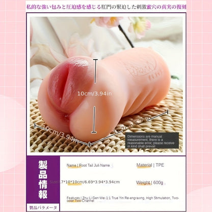 ของเล่นผู้ใหญ่ 1:1 แบบจำลอง: วัสดุ TPE การออกแบบที่เซ็กซี่ ซักมือได้ สำหรับผู้ใหญ่ ลวดลายเรียบ