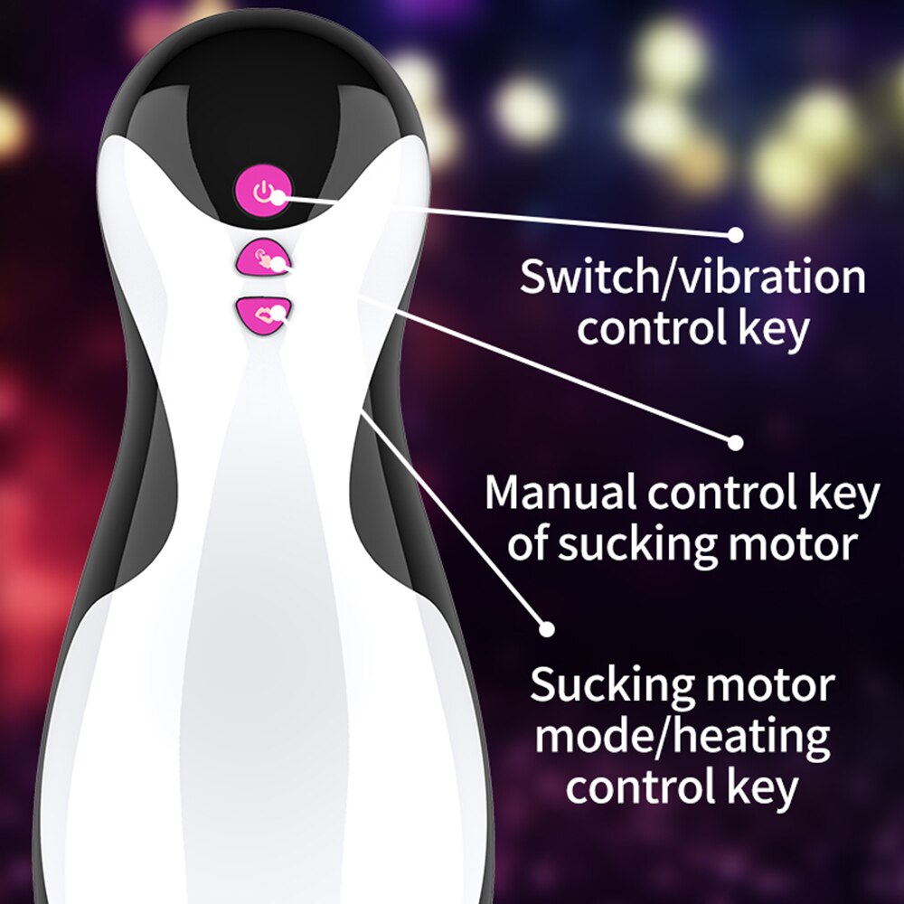 Smart heating vagina masturbator male sex toy 18+