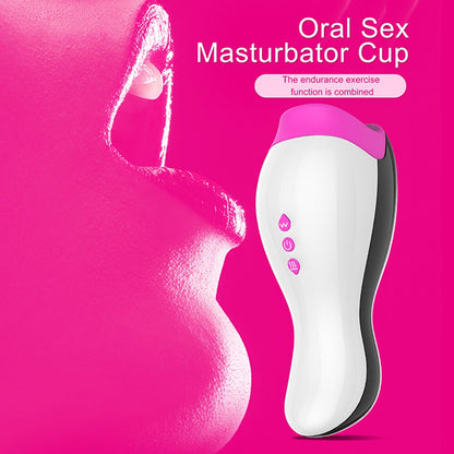 Smart heating vagina masturbator male sex toy 18+