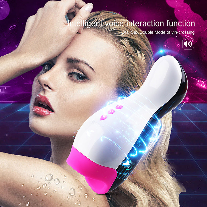Smart heating vagina masturbator male sex toy 18+