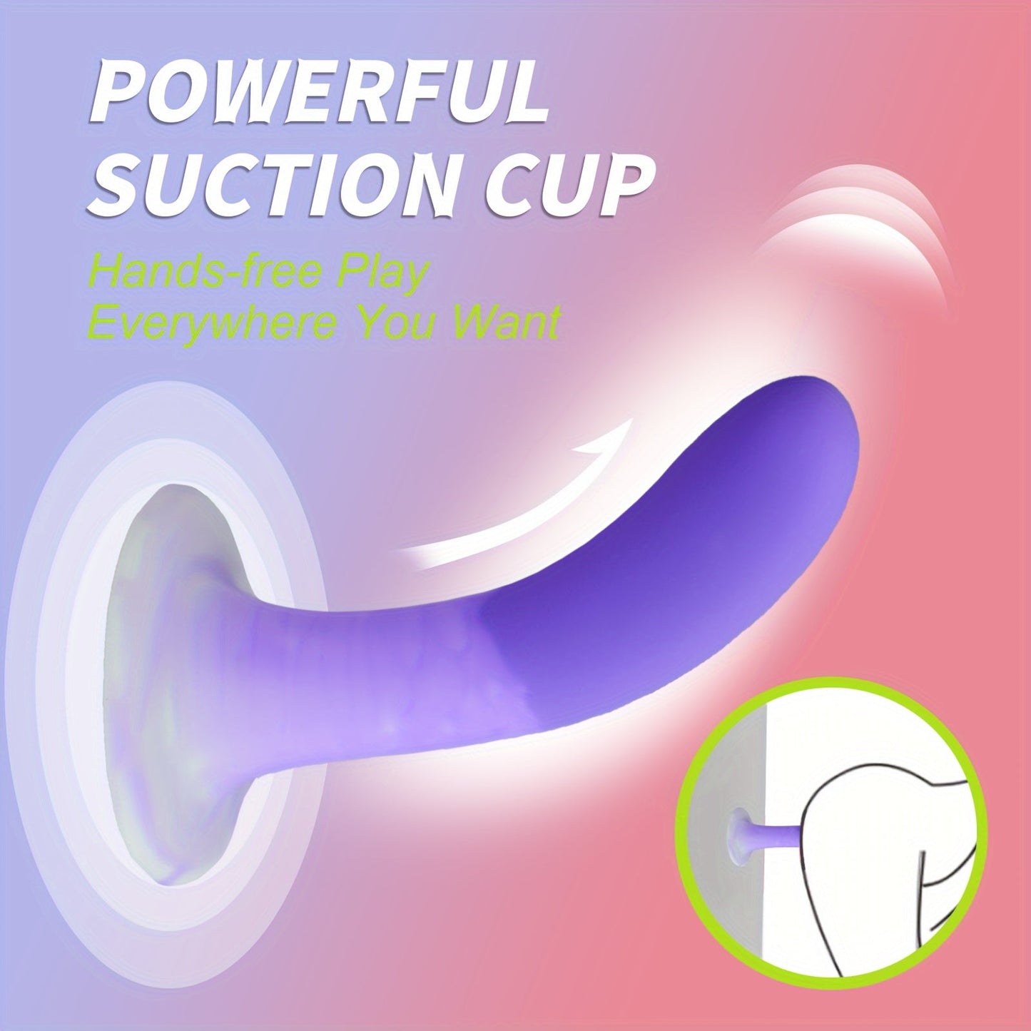 Purple Silicone Adult Toy with Suction Cup for Hands-Free Play. 5.9 Inch Slim Female Sex Toy Dildo for Beginners. Adult Sex Toys for Men and Women. Anal Masturbator. Anal Expansion. Liquid Silicone Material. No Battery Needed. Non-Latex
