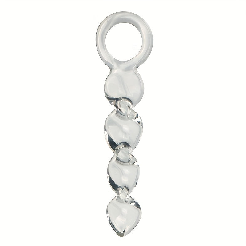 จุกเสียบก้นแก้วแบบหมุนได้ (Glass Thread Rotation Anal Plug) ดิ๊กคริสตัลสำหรับเสียบก้น ของเล่นผู้ใหญ่ ของเล่นทางเพศ การสำเร็จความใคร่ทางทวารหนัก การนวดต่อมลูกหมากสำหรับคู่รักผู้ชาย