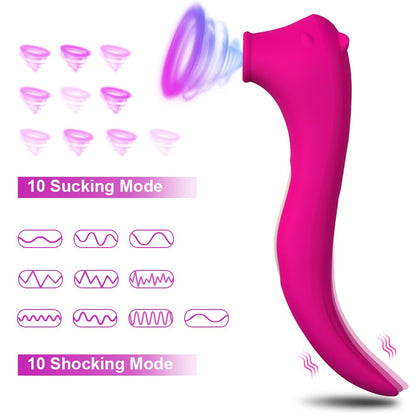 2 มอเตอร์ Clit Sucker Vibrator เครื่องกระตุ้นหัวนมและคลิตอริสอันทรงพลัง G-Spot Massager Dildo ของเล่นทางเพศสำหรับผู้หญิง สินค้าสำหรับผู้ใหญ่