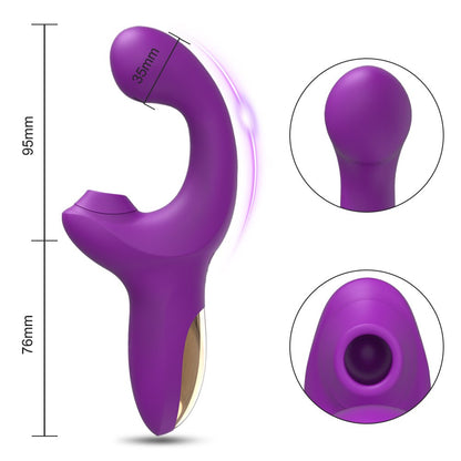 20ความเร็วที่มีประสิทธิภาพ Dildo Vibrator หญิง Clit Sucker Clitoris Stimulator เลียนแบบนิ้วมือ Wiggling เซ็กซ์ทอยสำหรับสตรี