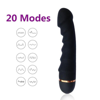 เครื่องกระตุ้นอารมณ์สตรี 20 สปีด G-Spot คลิตอริสกระตุ้นวิเศษ ไม้กายสิทธิ์ กระตุ้นอารมณ์สำหรับผู้หญิง ของเล่นทางเพศ ของเล่นคลายเครียด