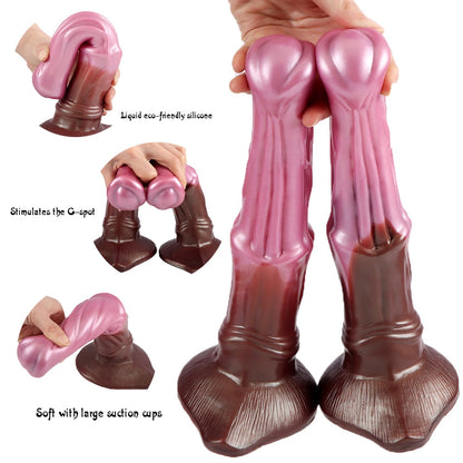 Giant Horse Dildo Soft Silicone Butt Plug Anal Dilator for Sex Toys Male Female Masturbator Penis Enlargement Big Dick Sex Shop 18+