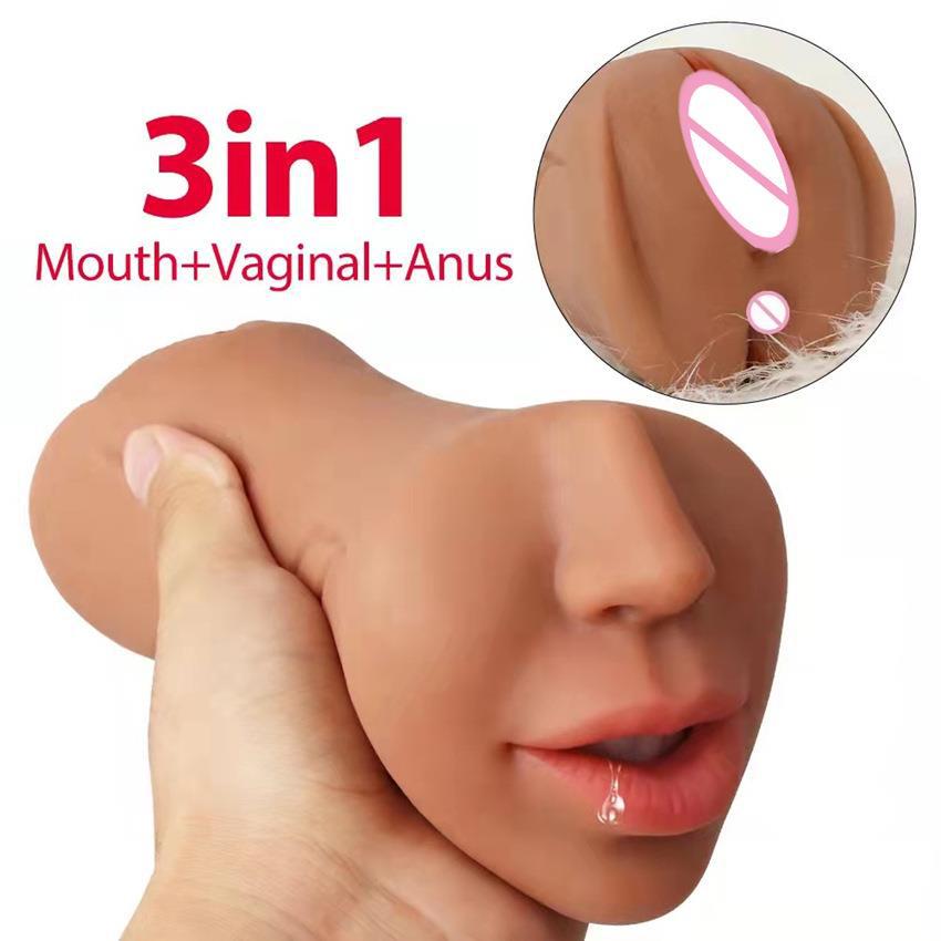 Deep throat sexy vagina rubber female organ for male sex toy self-masturbation