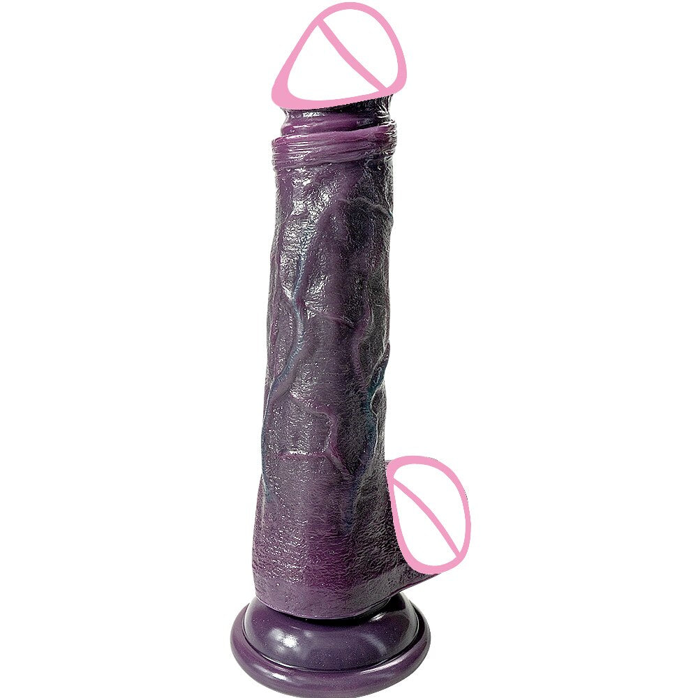 Black large silicone dildo realistic suction cup penis toy fake lesbian dildo sex supplies for men women adult 18+