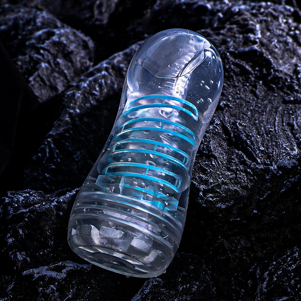 Vacuum-controlled artificial vagina for men, "vagina in a can".