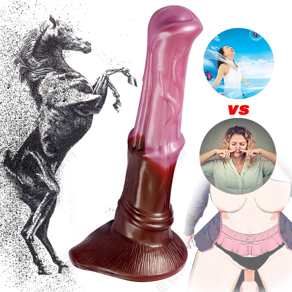 Giant Horse Dildo Soft Silicone Butt Plug Anal Dilator for Sex Toys Male Female Masturbator Penis Enlargement Big Dick Sex Shop 18+