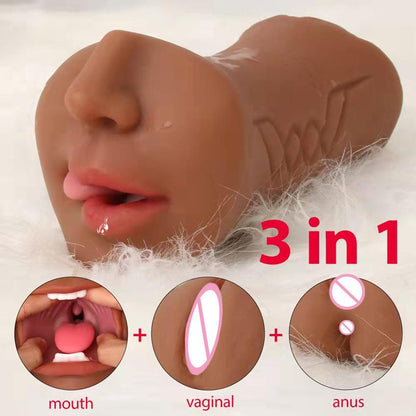 Deep throat sexy vagina rubber female organ for male sex toy self-masturbation