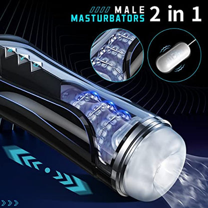 Automatic Masturbation Cup For Men For Penis Stimulation Vibrating 7 Times By Hand Vibrating 7 Times