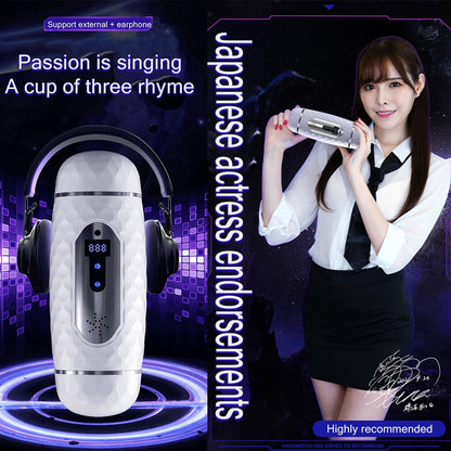Dual head vibrator for adults, sex toy for men to masturbate, 18+ with masturbation aid.