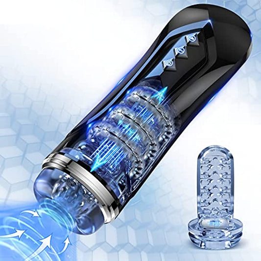 Automatic Masturbation Cup For Men For Penis Stimulation Vibrating 7 Times By Hand Vibrating 7 Times