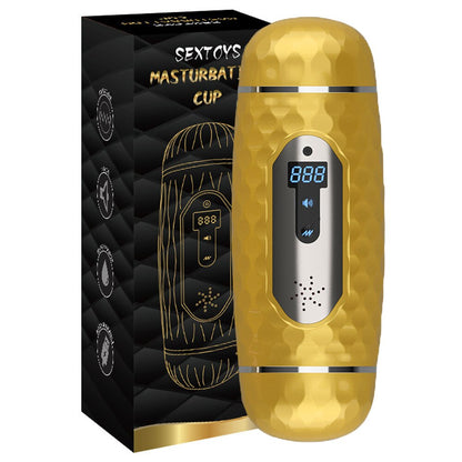 Dual head vibrator for adults, sex toy for men to masturbate, 18+ with masturbation aid.