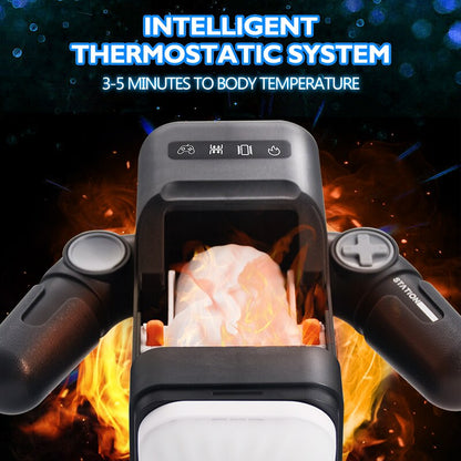 Auto-Heating Robot Game Cup for Men Vibrating Realistic Vagina with Phone Holder