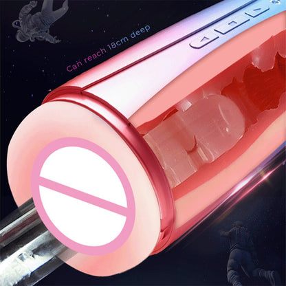 Dual-Head Vibrator Enjoyment Masturbation Cup Tongue Licking Vagina Pocket Pussy Adult Vibrator Sexy Toy for Men Orgasm