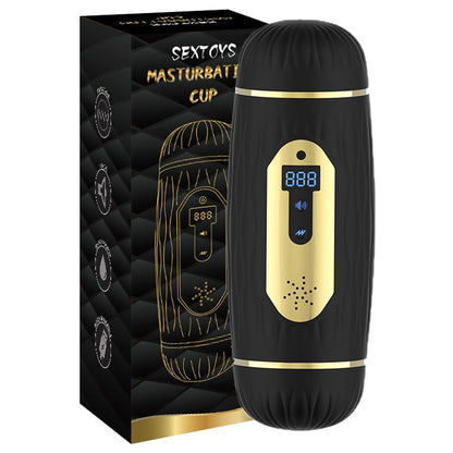 Dual head vibrator for adults, sex toy for men to masturbate, 18+ with masturbation aid.