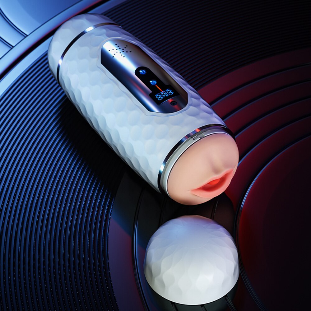 Dual head vibrator for adults, sex toy for men to masturbate, 18+ with masturbation aid.