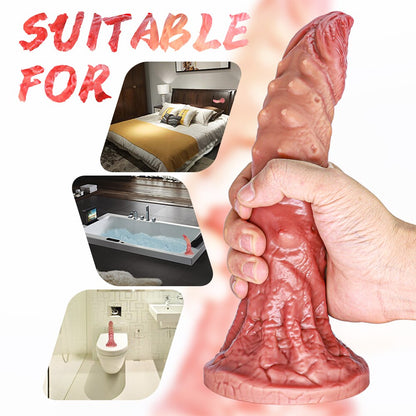 Genuine Crocodile Silicone Sex Toy for Penis Silicone Adult Sex Toys for Women G-Spot Massage Suction Cup for Couples