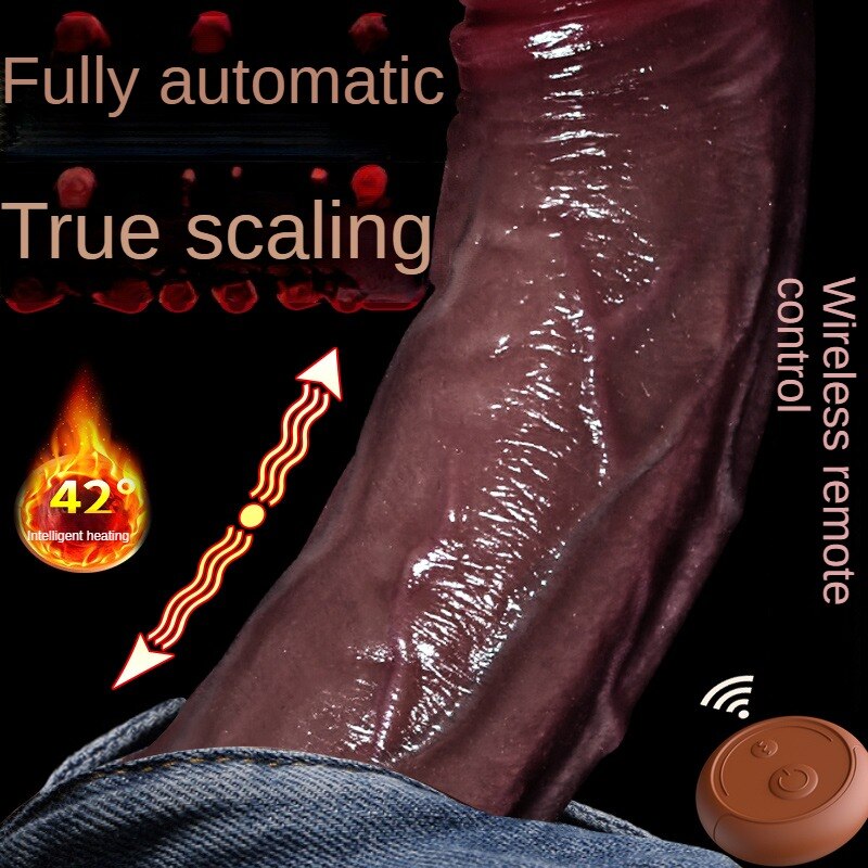 Big Vibrator Sex Toy for Women, Remote Control, Vibrating, Suction Massage, Heating, Realistic Silicone, Adult Dildo