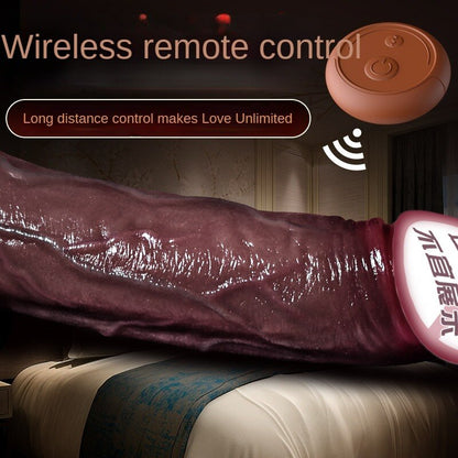 Big Vibrator Sex Toy for Women, Remote Control, Vibrating, Suction Massage, Heating, Realistic Silicone, Adult Dildo