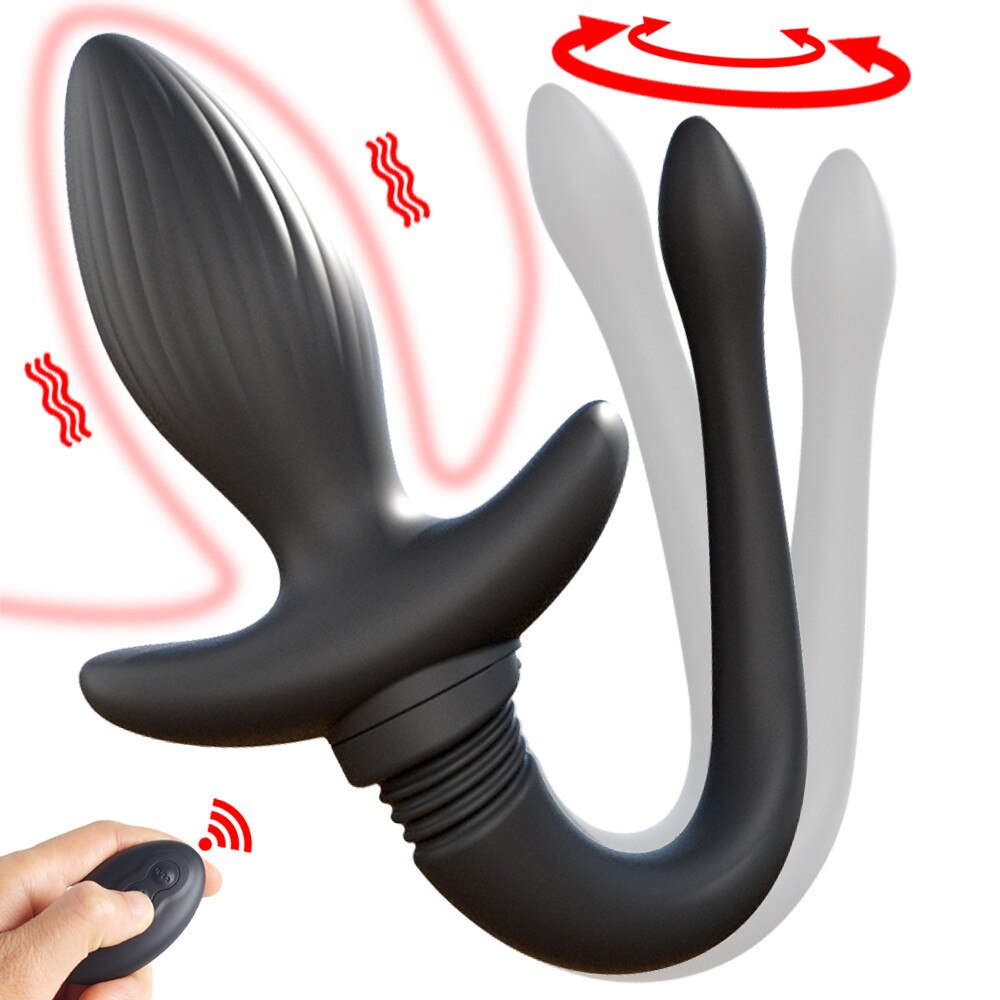 Dildo vibrator for women, dog tail shaped vibrator, anal expander, G-spot sex toy, erotic accessory for BDSM couples