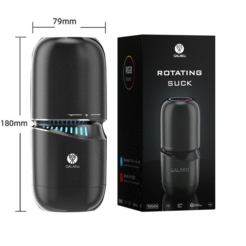Male Masturbator Automatic Rotating Hand-shaking Vibrator Male Vagina Interaction Video