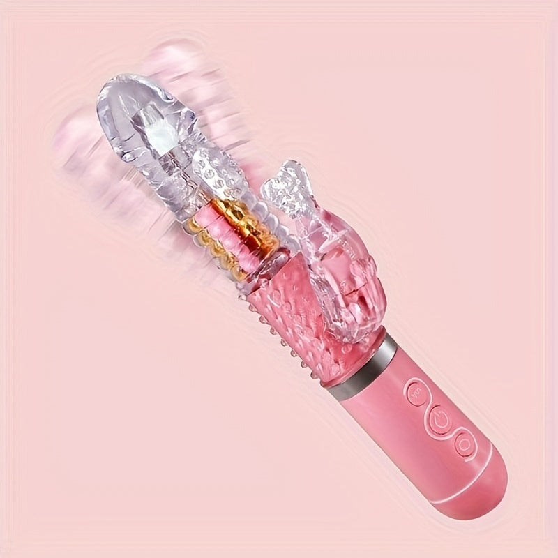 เครื่องสั่นลูกบอลแบบยืดไสลด์หมุนได้เพื่อเพิ่มอรรถรสทางเพศหญิง อวัยวะเพศชายเทียม อุปกรณ์สำเร็จความใคร่ ผลิตภัณฑ์สำหรับผู้ใหญ่