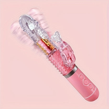 เครื่องสั่นลูกบอลแบบยืดไสลด์หมุนได้เพื่อเพิ่มอรรถรสทางเพศหญิง อวัยวะเพศชายเทียม อุปกรณ์สำเร็จความใคร่ ผลิตภัณฑ์สำหรับผู้ใหญ่