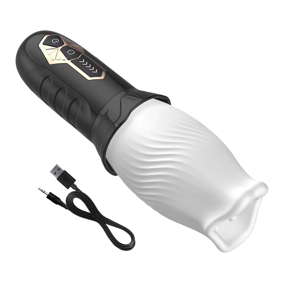 Vibrator for Men Adult Sex Toy 360° Soft Silicone Vibrator Sex Toy Delay Ejaculation Penis Erotic for Men