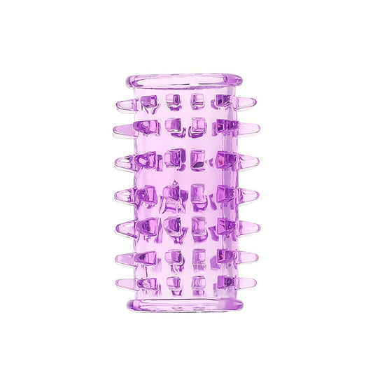 2.72inch Purple Penis Sleeve. Waterproof And Skin-friendly TPE Material. Prickly Texture Design. Physical Sensitivity Reduction. Enhance Erect. Delay Ejaculation Lasting Ring. Sex Toys For Men Or Couples