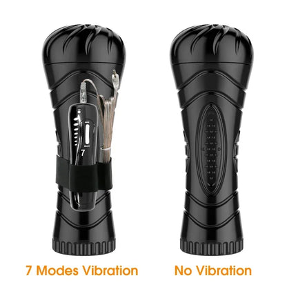 Silicone Fleshlight for Men Adult Sex Toy Masturbator with Vibrator Penis Sleeves for Adult