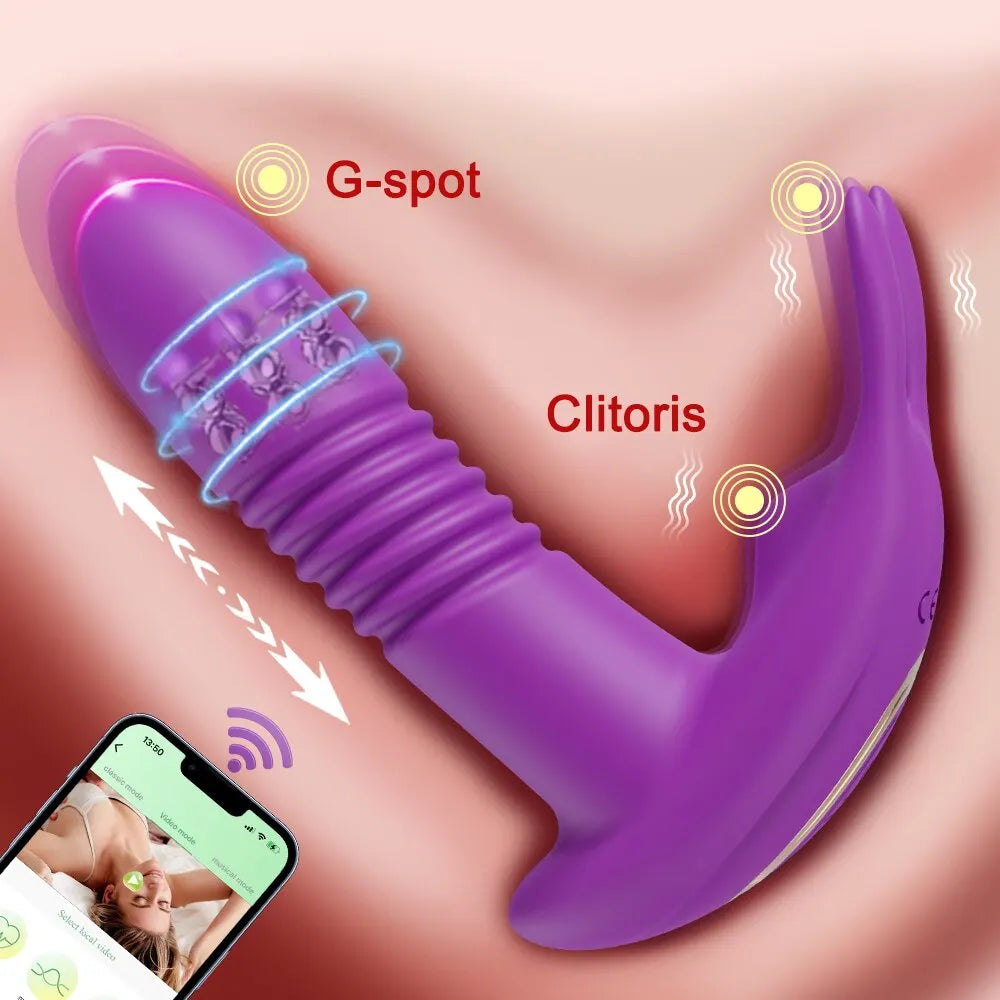 Vibrator For Women Clitoris Stimulator Rotating With Remote Control G-Spot For Woman
